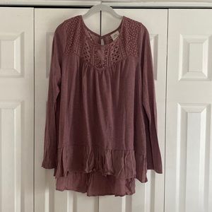 Dark Blush Long sleeve top!